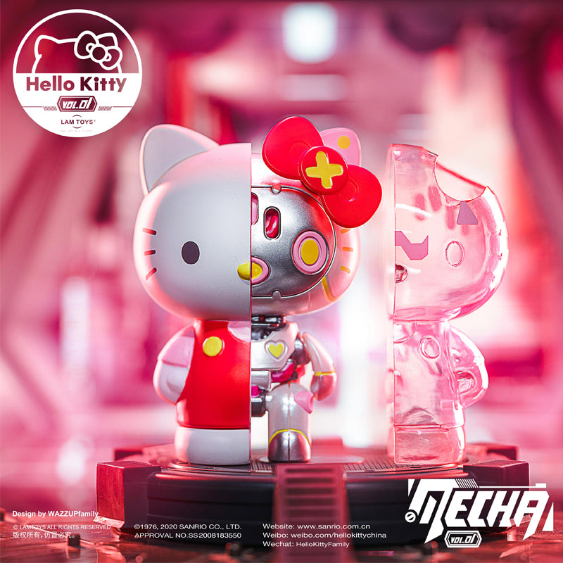 Lamtoys Mecha Hellokitty Semi-mechanization series Toy figures Blind box